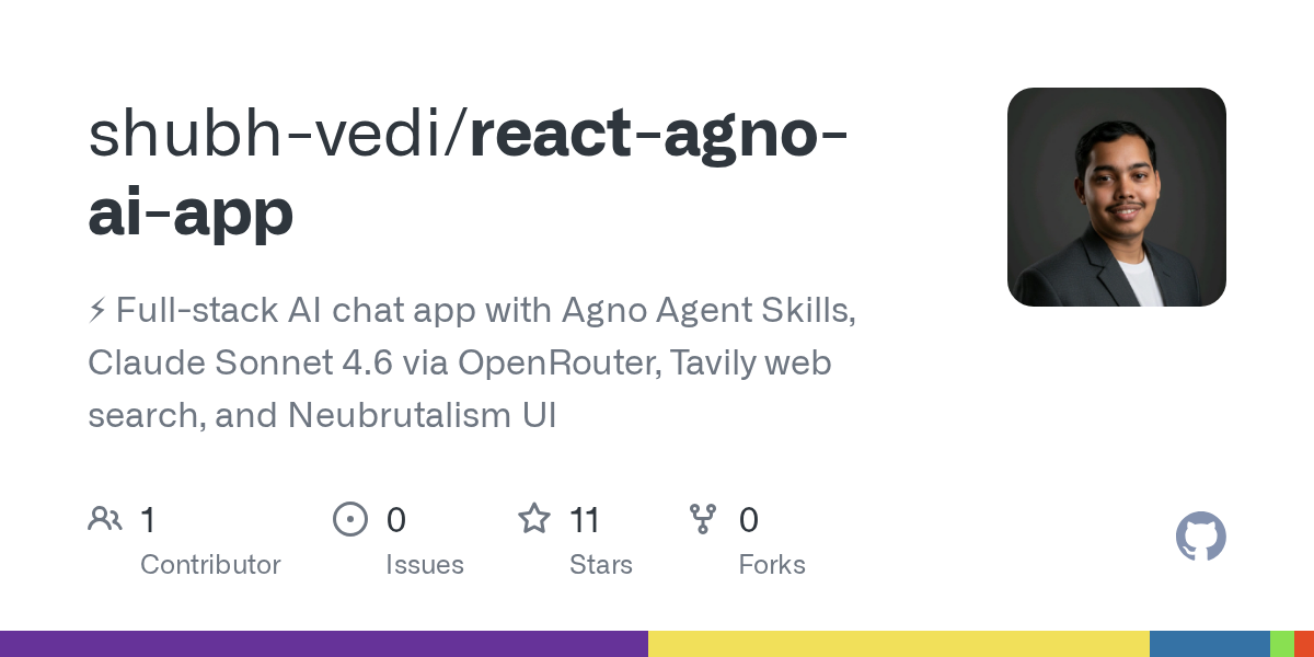 React Agno AI App — AI skill for Claude Code