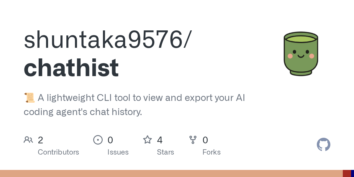 Chathist — AI skill for Claude Code