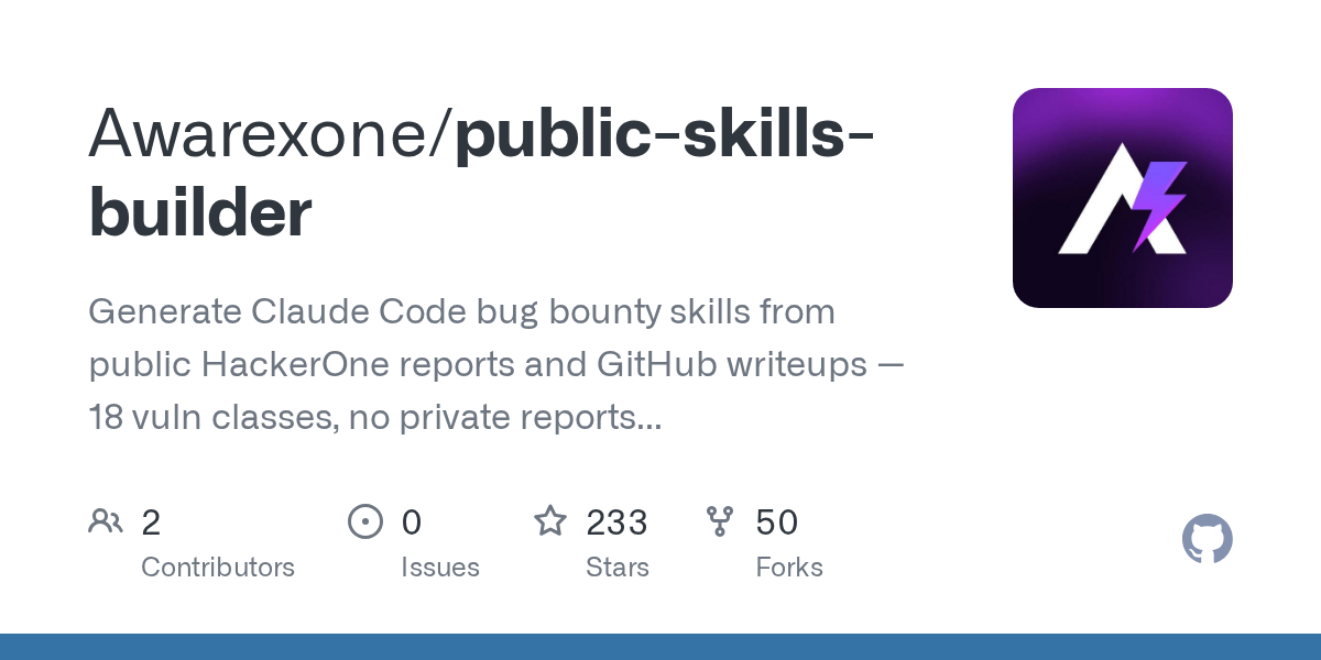 Public Skills Builder — Security skill for Claude Code