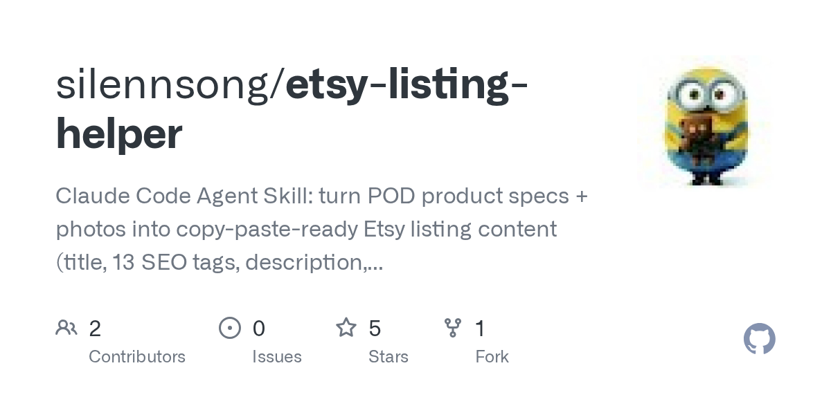 Etsy Listing Helper — Development skill for Claude Code