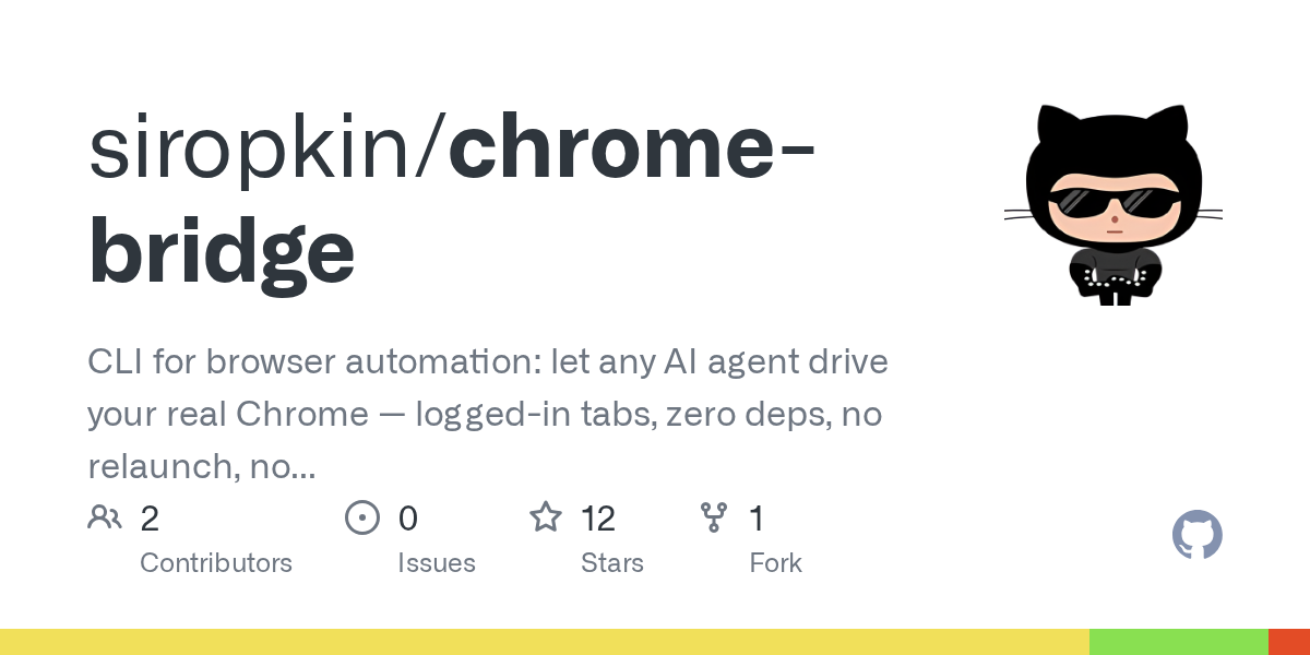 Chrome Bridge — AI skill for Claude Code