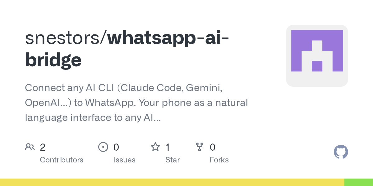 Whatsapp AI Bridge — AI skill for Claude Code