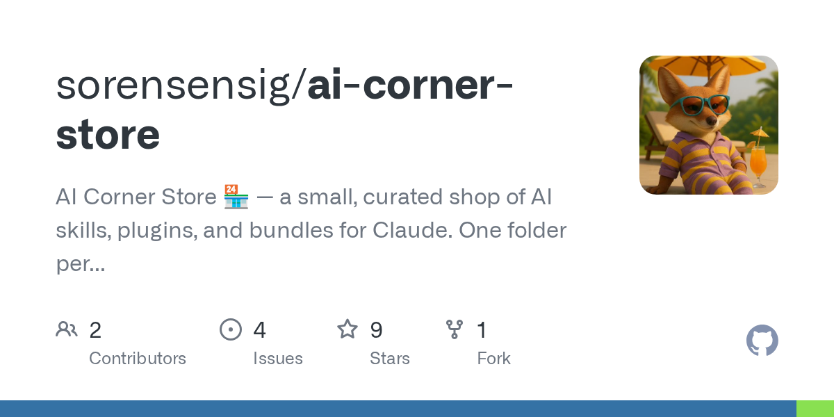 AI Corner Store — AI skill for Claude Code