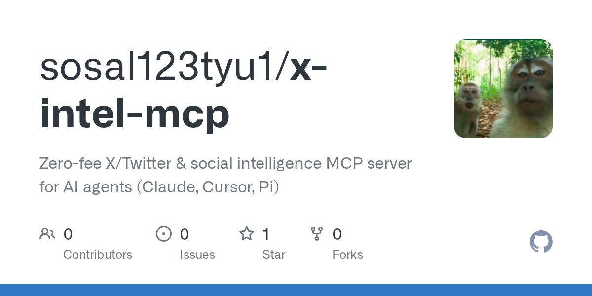 X Intel MCP — AI skill for Claude Code
