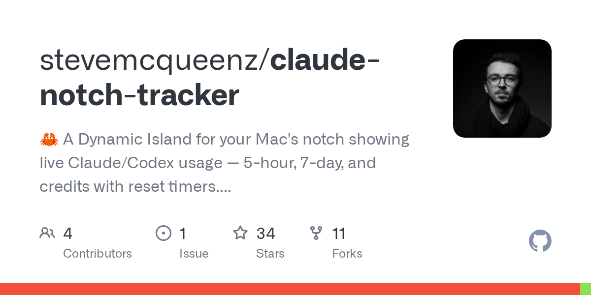 Claude Notch Tracker — AI skill for Claude Code