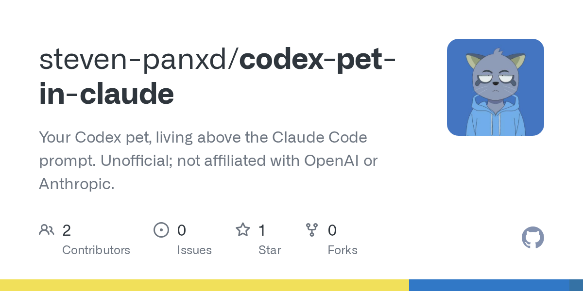 Codex Pet In Claude — Development skill for Claude Code