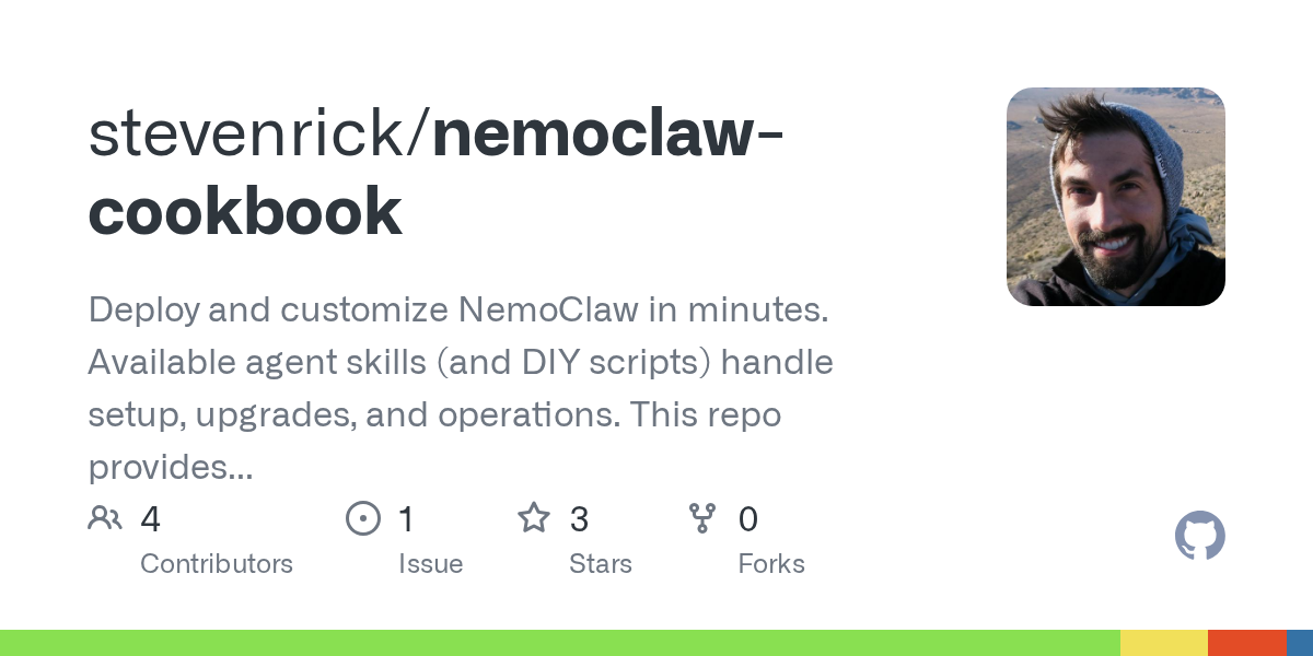 Nemoclaw Cookbook — DevOps skill for Claude Code