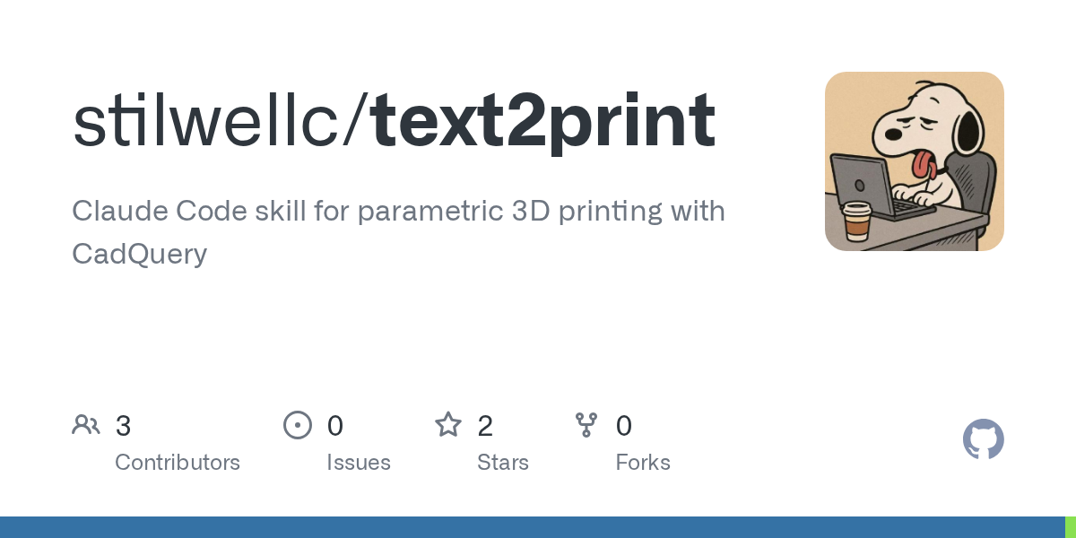 Text2print — Development skill for Claude Code