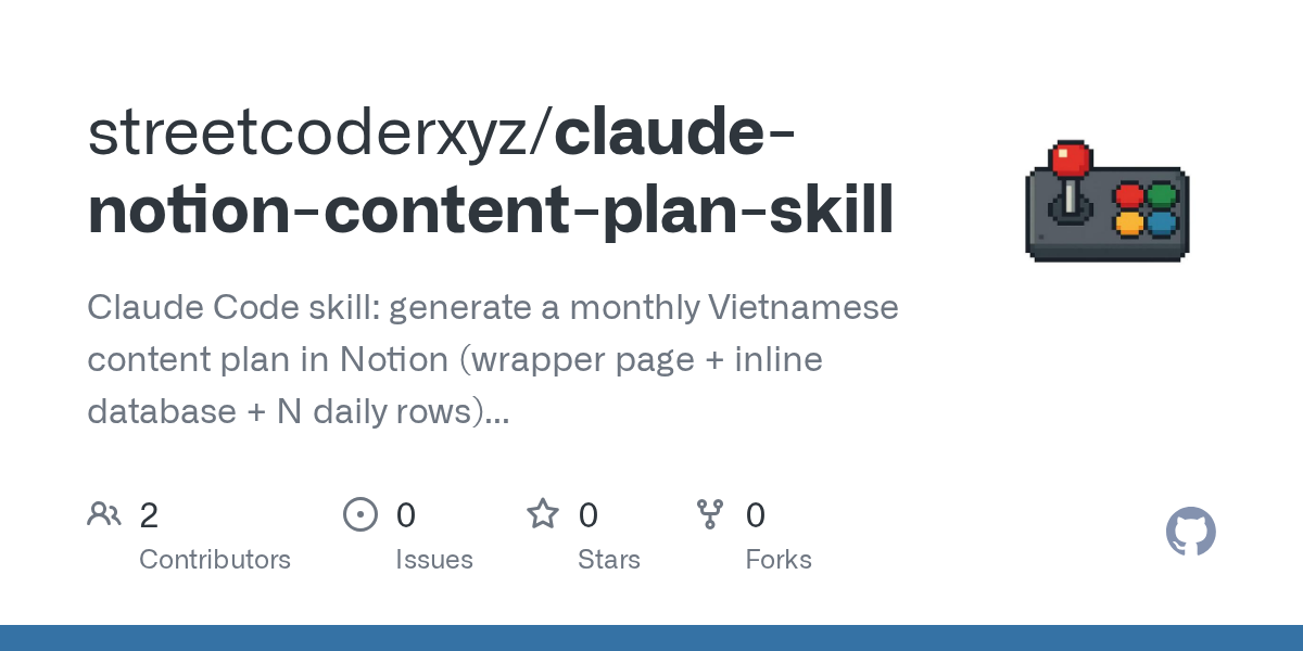 Claude Notion Content Plan Skill — Data skill for Claude Code
