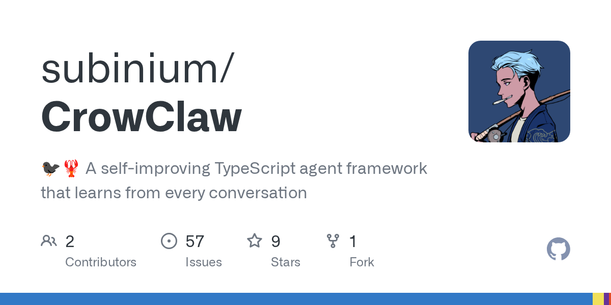 CrowClaw — Development skill for Claude Code