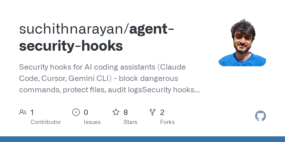 Agent Security Hooks — Security skill for Claude Code