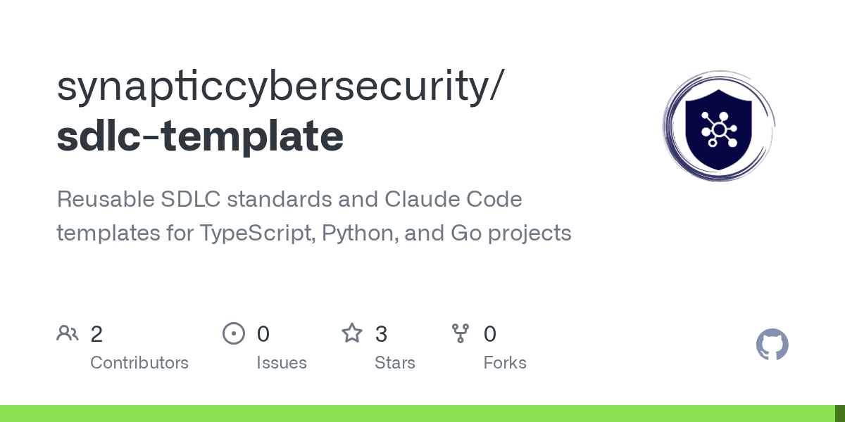 Sdlc Template — Development skill for Claude Code