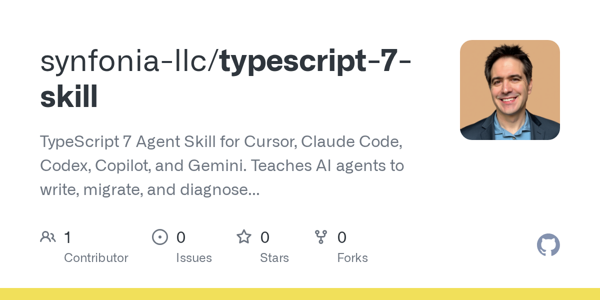 TypeScript 7 Skill — AI skill for Claude Code