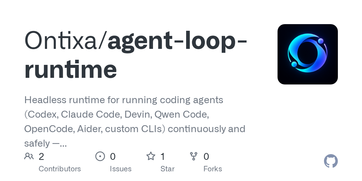 Agent Loop Runtime — Git skill for Claude Code