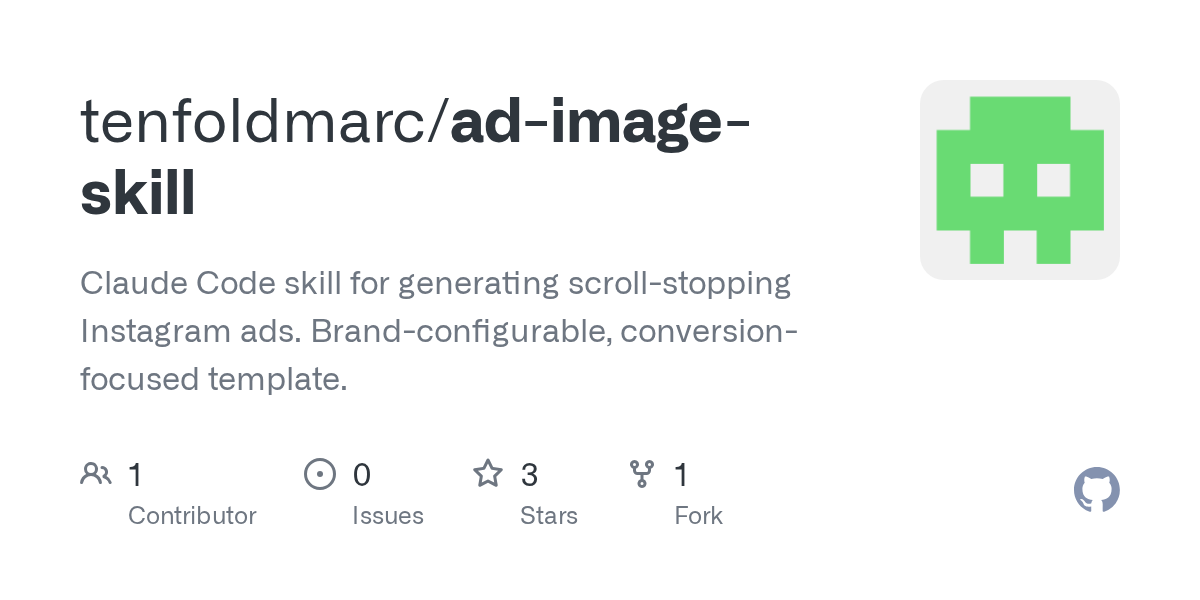 Ad Image Skill — Communication skill for Claude Code