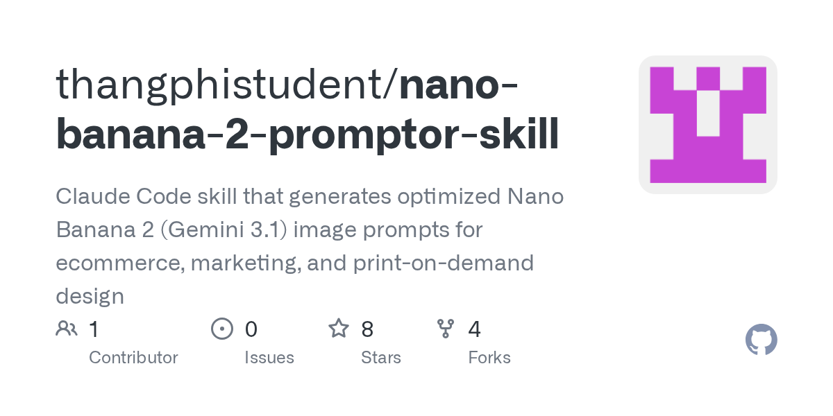 Nano Banana 2 Promptor Skill — Design skill for Claude Code
