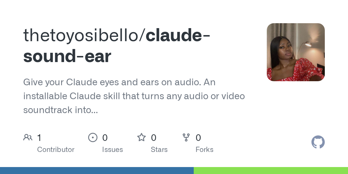 Claude Sound Ear — AI skill for Claude Code