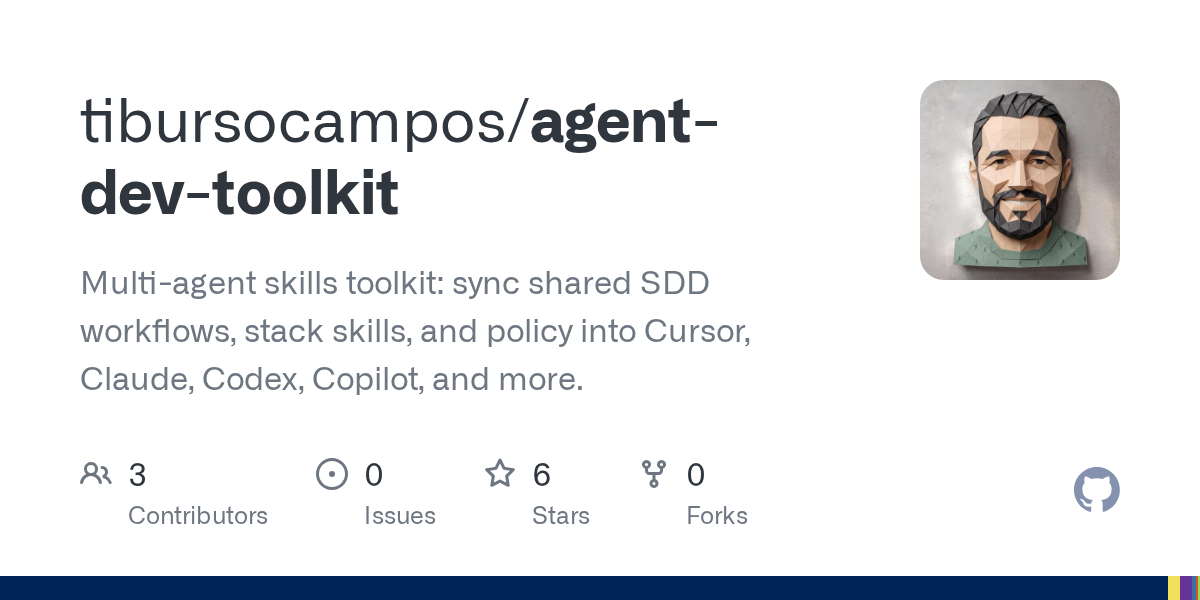 Agent Dev Toolkit — Development skill for Claude Code