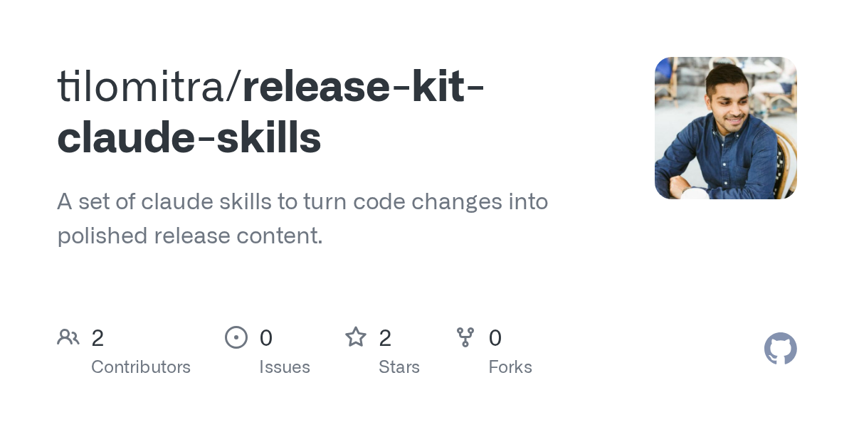 Release Kit Claude Skills — Development skill for Claude Code
