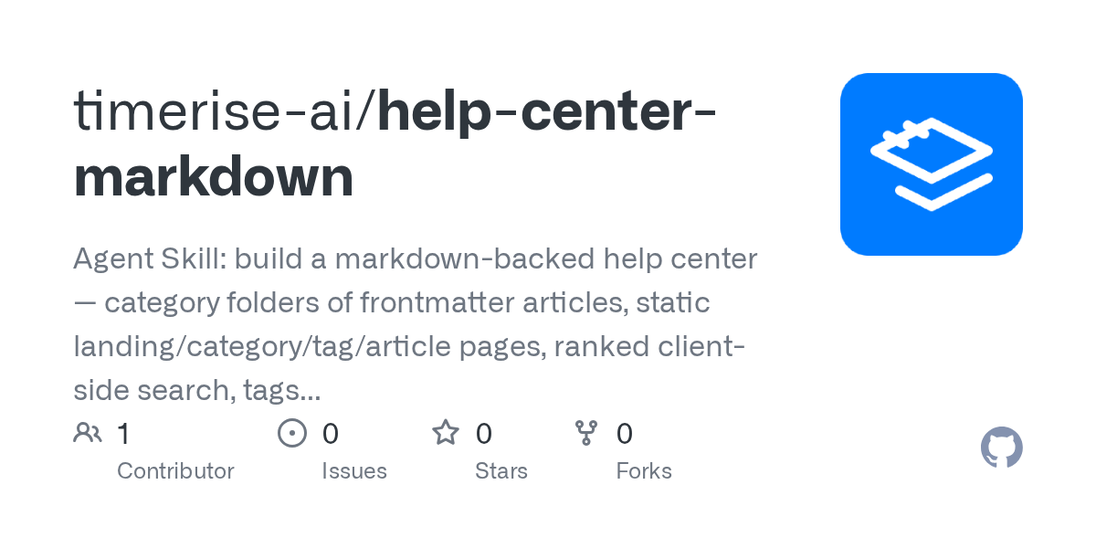 Help Center Markdown — Documentation skill for Claude Code