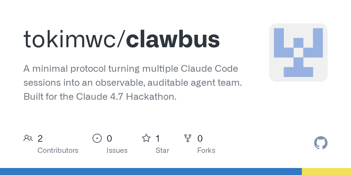 Clawbus — Development skill for Claude Code