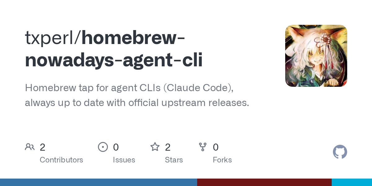Homebrew Nowadays Agent CLI — Development skill for Claude Code