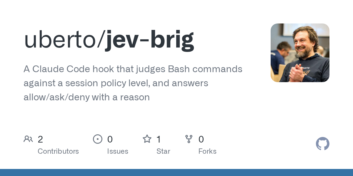Jev Brig — Development skill for Claude Code