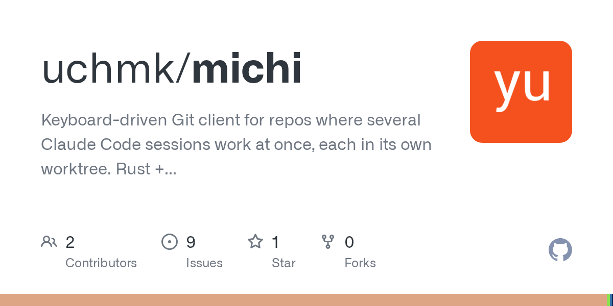 Michi — Git skill for Claude Code