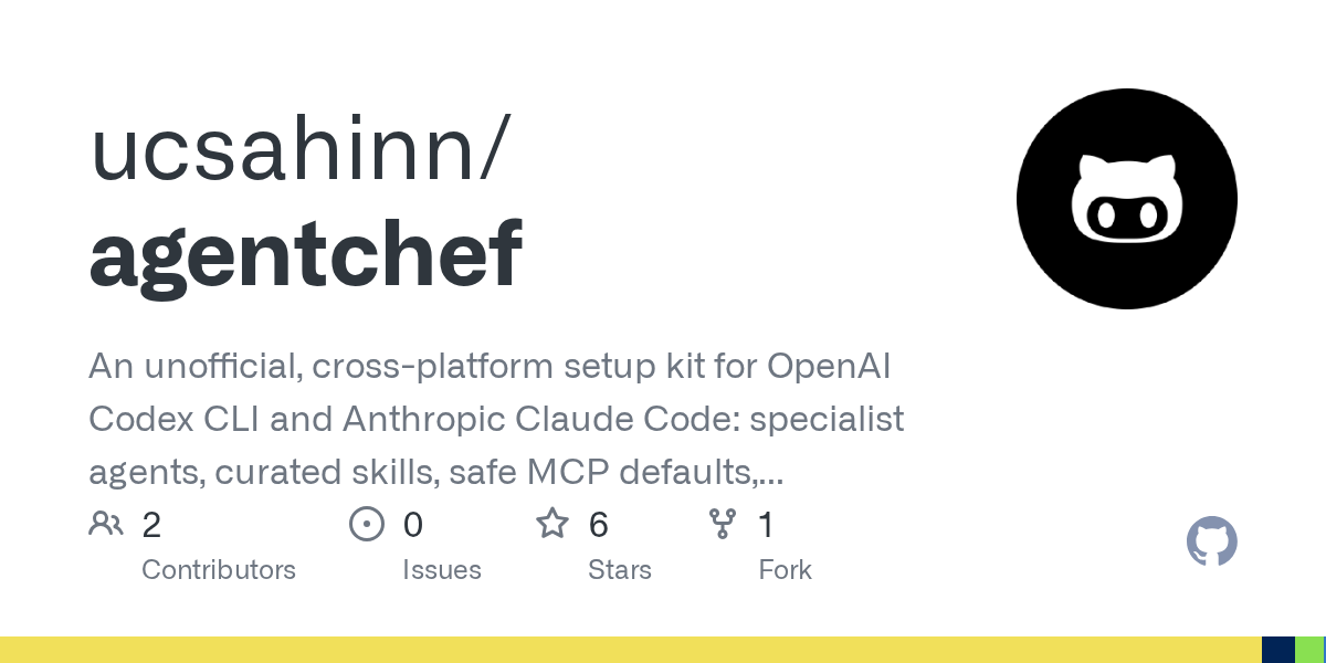 Agentchef — Development skill for Claude Code