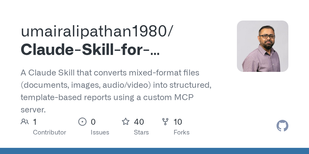 Claude Skill For Multimodal Report Generation — Code Quality skill for Claude Code