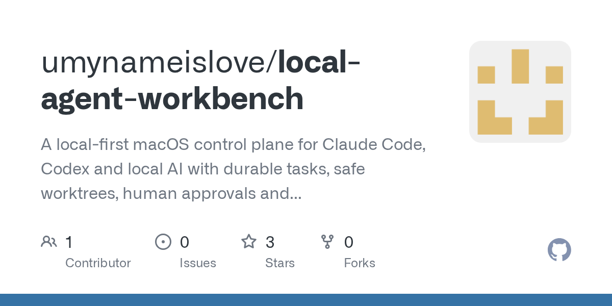 Local Agent Workbench — AI skill for Claude Code