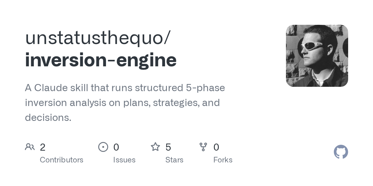 Inversion Engine — Development skill for Claude Code