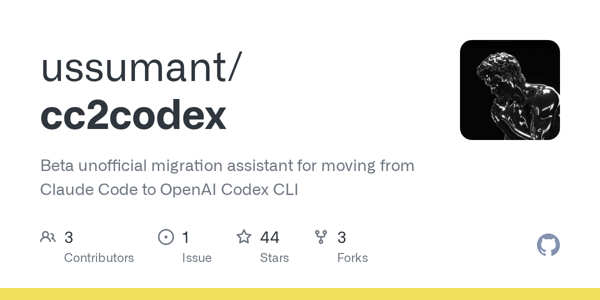 Cc2codex — Development skill for Claude Code