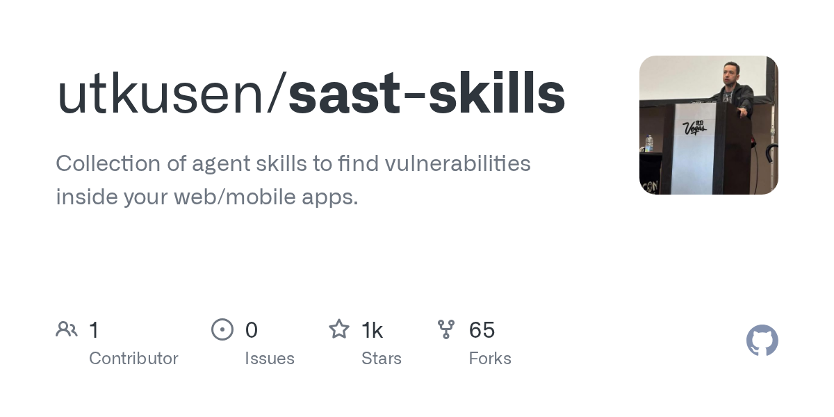 Sast Skills — AI skill for Claude Code