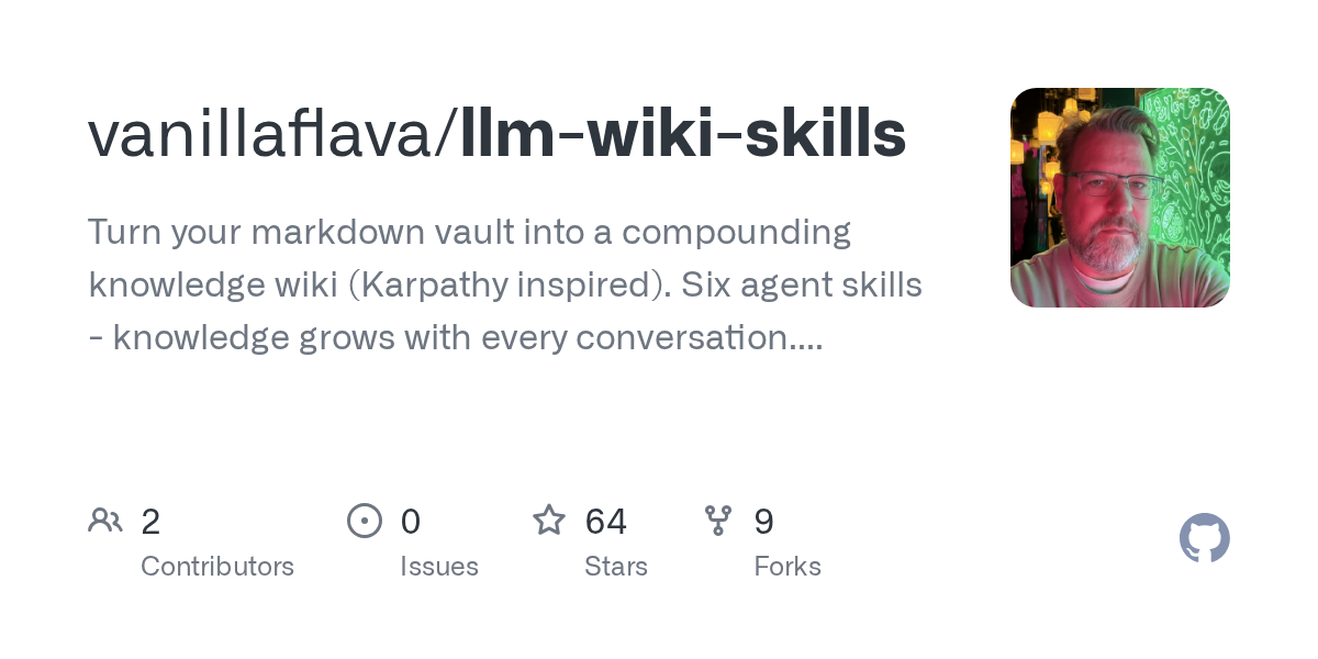 LLM Wiki Skills — AI skill for Claude Code