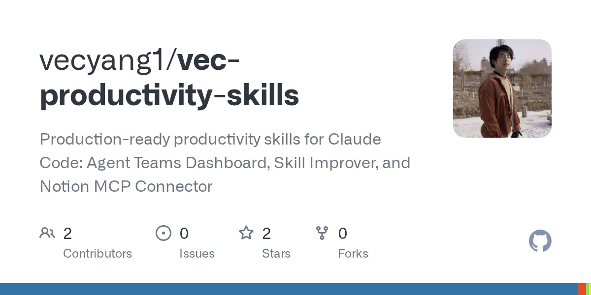 Vec Productivity Skills — Development skill for Claude Code