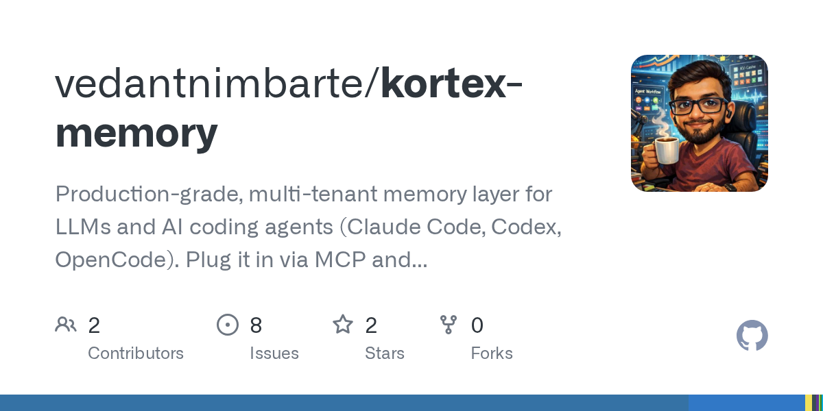 Kortex Memory — AI skill for Claude Code