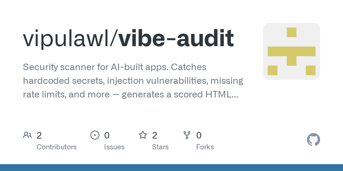 Vibe Audit — Security skill for Claude Code