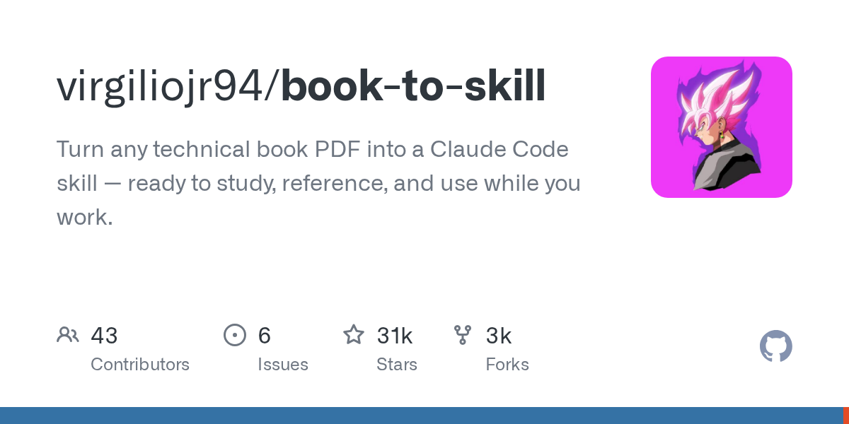 Book To Skill — Development skill for Claude Code
