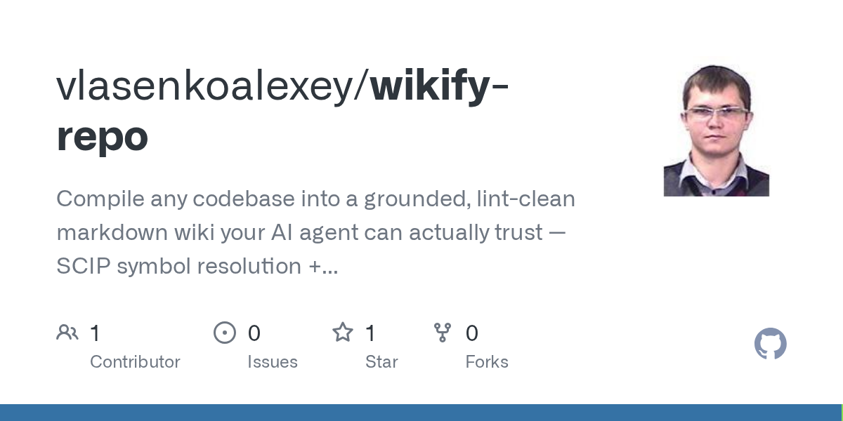 Wikify Repo — AI skill for Claude Code
