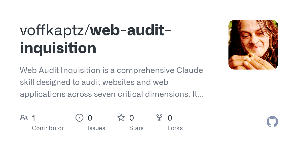 Web Audit Inquisition — Security skill for Claude Code