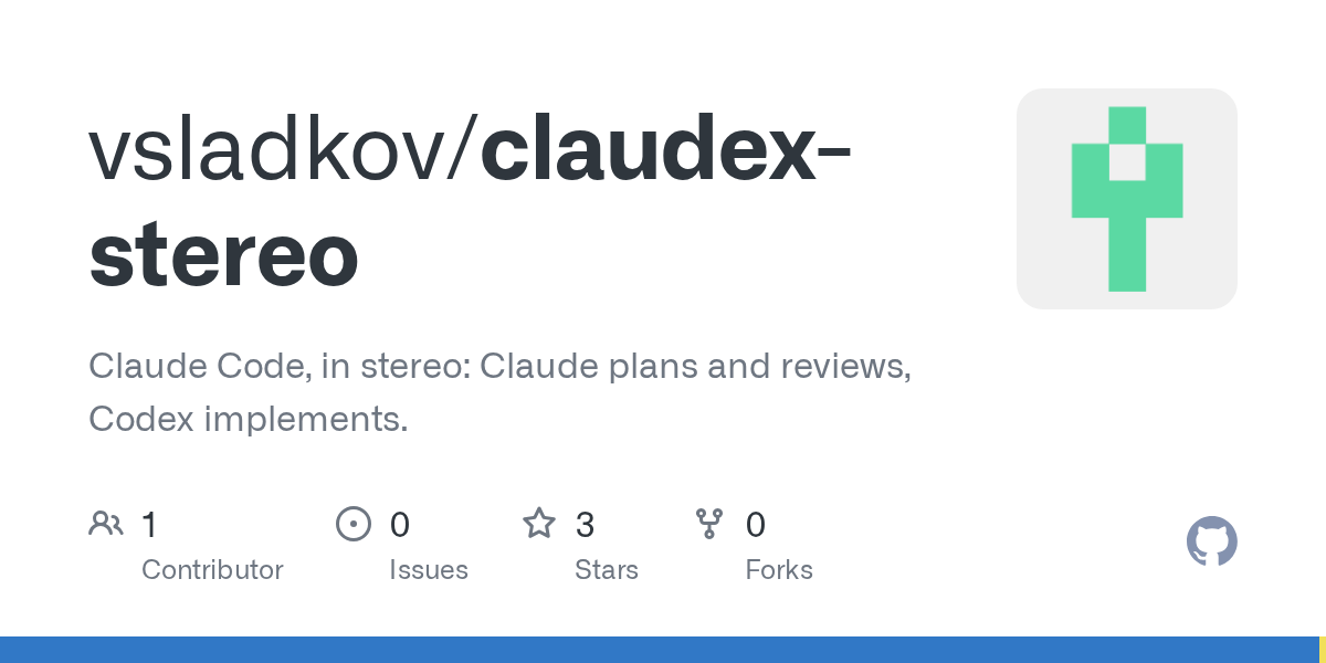 Claudex Stereo — Development skill for Claude Code