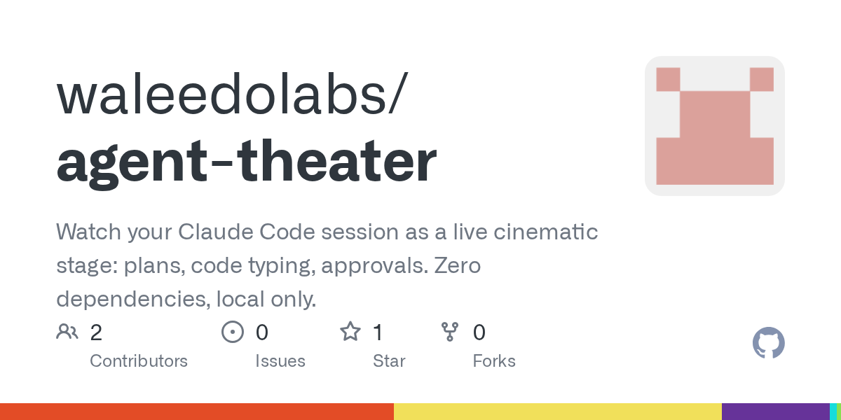 Agent Theater — Development skill for Claude Code