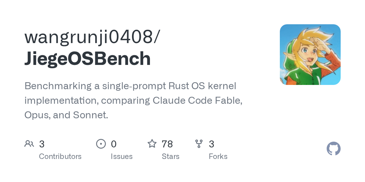 JiegeOSBench — Development skill for Claude Code
