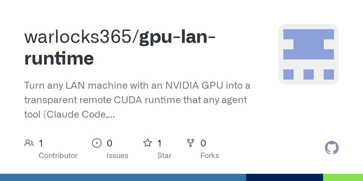 GPU Lan Runtime — Data skill for Claude Code