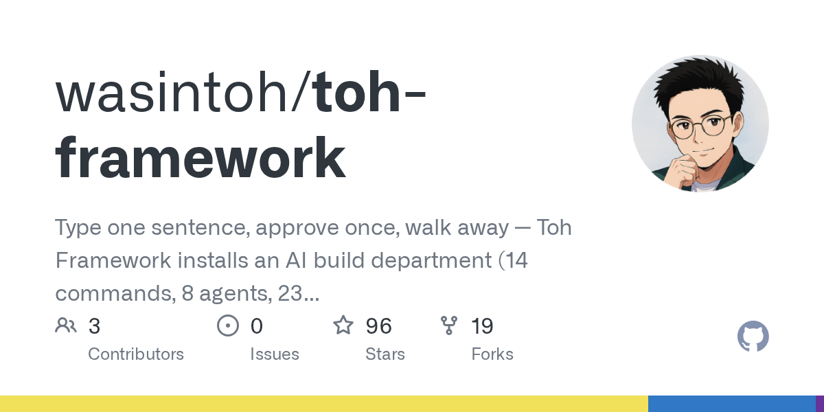 Toh Framework — Testing skill for Claude Code
