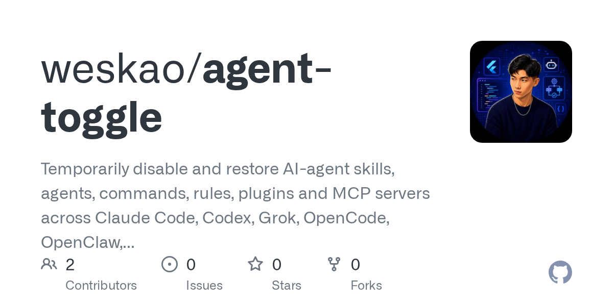 Agent Toggle — AI skill for Claude Code
