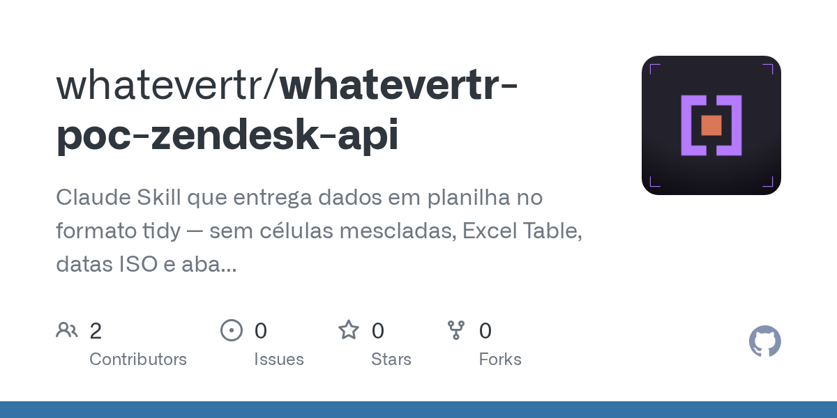 Whatevertr POC Zendesk API — Development skill for Claude Code