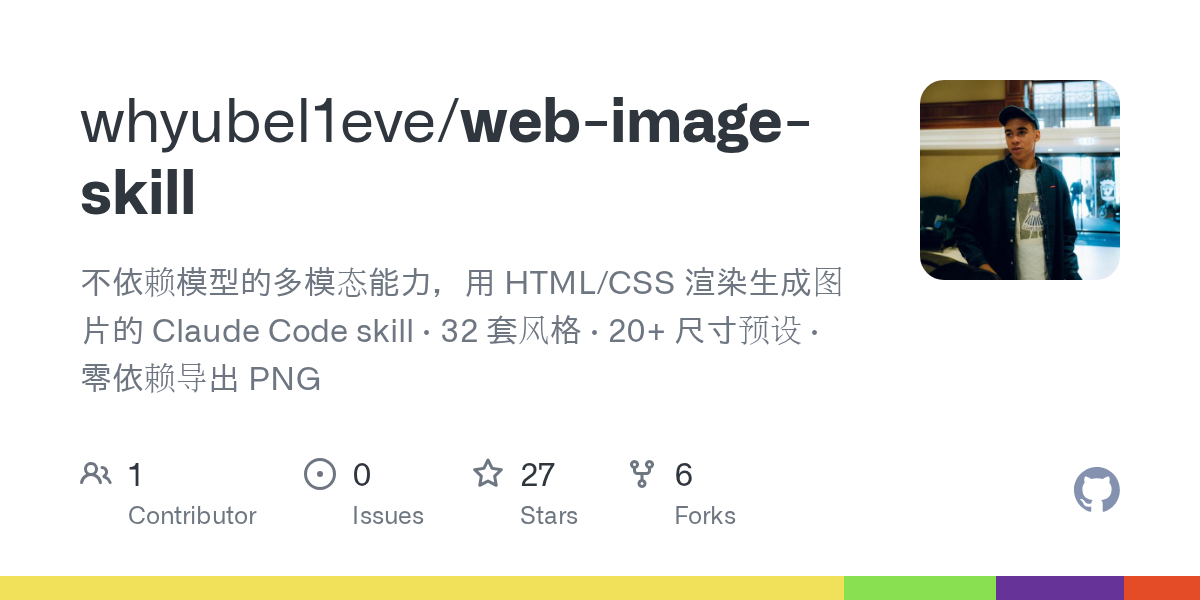 Web Image Skill — Design skill for Claude Code