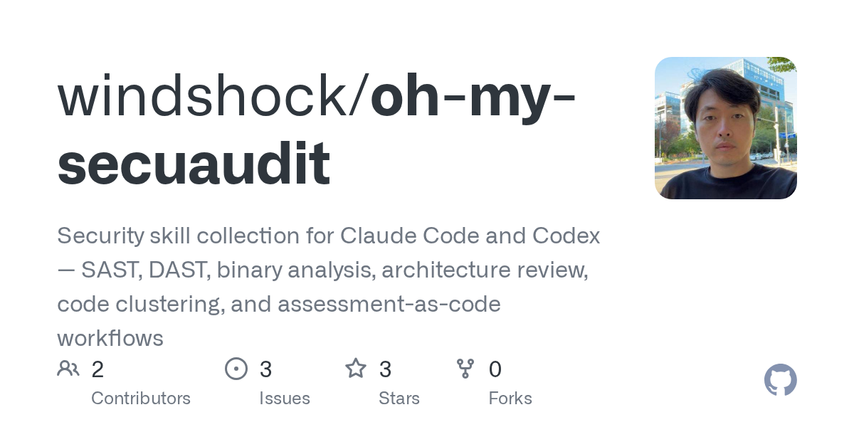Oh My Secuaudit — Security skill for Claude Code